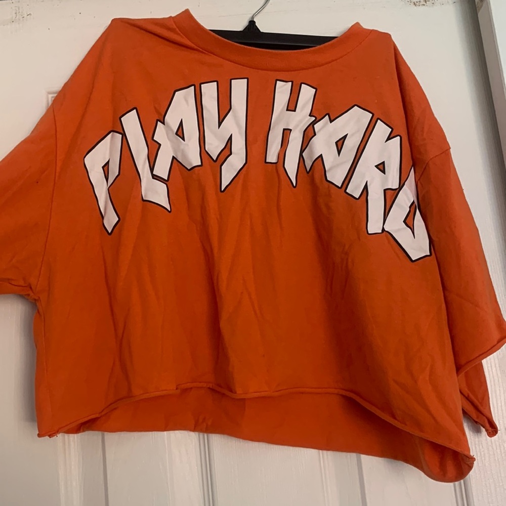 Orange cropped t-shirt, forever 21, Size S